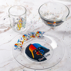 STAR WARS Набор для завтрака 3 предмета ОСЗ стекло 000000000001201048