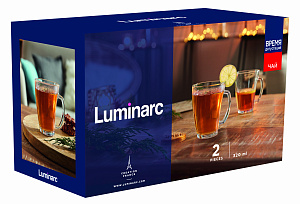 ВРЕМЯ ДЕГУСТАЦИЙ Набор кружек 2шт 320мл LUMINARC Чай стекло 000000000001213236