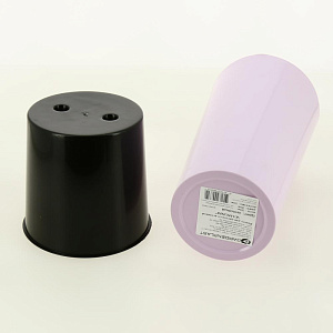 Кашпо для цветов 3л h260мм D140мм GARDENPLAST КАМЕЛИЯ со вставкой лиловый пластик 000000000001207378