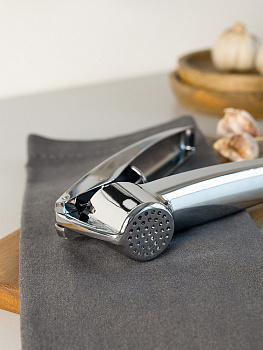 Пресс для чеснока 16,5x3x5см DE'NASTIA Monolit серый цинковый сплав/пластик 000000000001231172