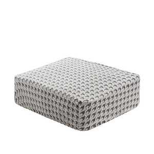 Чехол на стул 40x40x45см LUCKY Гусиные лапки белый/серый полиэстер 000000000001216956