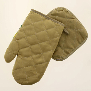 Набор кухонный варежка+прихватка 23х15,5см15,5х15,5см FORA бежевый 000000000001184666