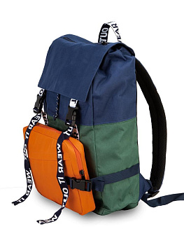 Рюкзак 47х25х12см спортивный с карманами STсиний полиэстер 000000000001227183