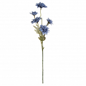 Цветок искусственный Георгин 53см голубой 000000000001218326
