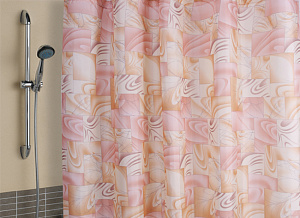 Штора для ванной V-Line, 180х180 см, полиэстер 000000000001022718