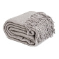 Плед 190х220см LUCKY WOVEN SGE-GRETA серый хлопок