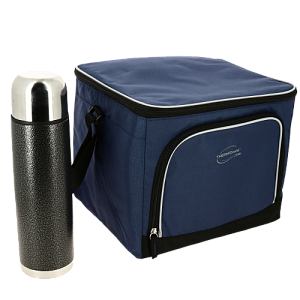 Набор Сумка-термос THERMOcafe 36 Can Cooler 28л + Термос из нерж.стали THERMOcafe HAMFK-1000 Hammertone 1л + ПОДАРОК Аккумулятор t⁰ 580269 000000000001201590