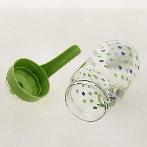 Банка для масла 1л RENGA Олива с крышкой декор стекло 000000000001203286