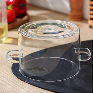 Кастрюля 1,4л 15х21х16см боросиликатное стекло 000000000001213788