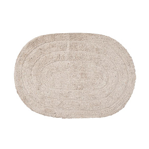 Коврик для ванной 40х60см FORA COTTON противоскользящий белый хлопок 000000000001222447