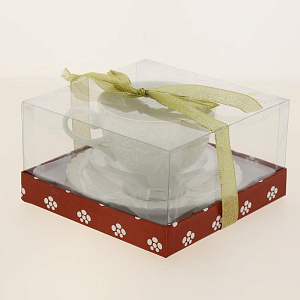 Чайная пара (чашка 220мл) BALSFORD Грация Насса подарочная упаковка с бантом фарфор 000000000001193998