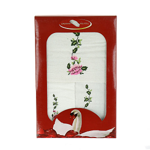 Набор полотенец Лилия Grand Textil, 24.5x5x35 см, 3 шт. 000000000001123532