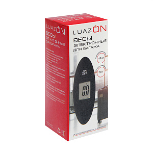 Весы багажные LuazON LV-404, до 40 кг, черные 3089908 000000000001186377