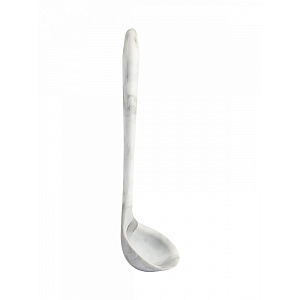 Половник малый 22x6,5см DE'NASTIA мрамор серый/белый силикон 000000000001224623