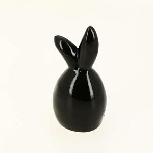 Фигура декоративная "Заяц" черный керамика R011248 000000000001200366