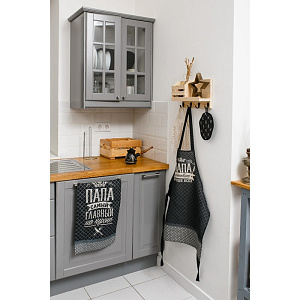 Набор кух. 3 пр.(фартук,прихв., полот.)"Папа готовит лучше всех" хлопок  4136459 000000000001185469