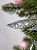 Декоративное украшение Рождественский орнамент Лист серебрянный 17х30,5см 3шт MANDARIN полистерол 000000000001209335
