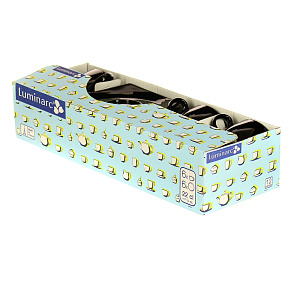 КВАДРАТО ЧЕРН Набор чайный 12 предметов 220мл LUMINARC E8848 000000000001004185