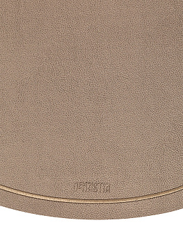 Салфетка сервировочная 38см DE'NASTIA С отстрочкой круглая бронза ПВХ 000000000001221315