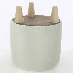 Пуф круглый на ножках Манхэттен Bingo bone 000000000001214171