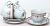 Набор чайный 8 предметов Olaff ФИОНА (4 чашки 230мл, 4 блюдца) подарочная упаковка фарфор 129-20023 000000000001203901