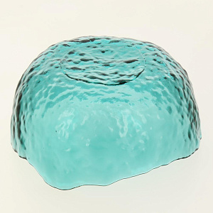 Салатник 13см/350мл LUCKY маленький зеленый с золотой каймой стекло 000000000001208541