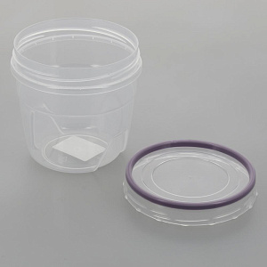 БАНКА С ГЕРМЕТИЧНОЙ КРЫШКОЙ 0,5л "ФЛЁР", ПЛАСТИК, 4304321 000000000001199668