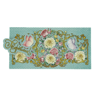 Конверт для денег подарочный ОПТИМА Цветы 000000000001206504