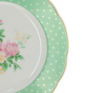 Десертная тарелка Mix&Match Porcelaine Czech Gold Hands, зелёный, 19 см 000000000001136221