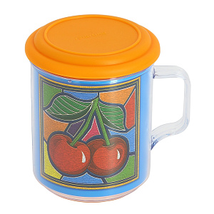 Термокружка 400мл MARTIKA Фрукты с крышкой пластик С548К 000000000001056684