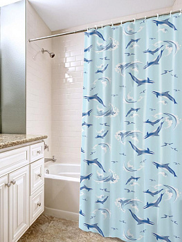 Штора для ванной 180х180см V-LINE полиэтилен 000000000001022720