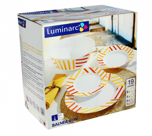 Столовый набор Balnea Sun Luminarc, 19 предметов 000000000001090820