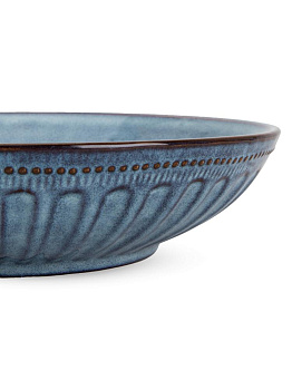 Салатник 21см синий керамика 000000000001227202