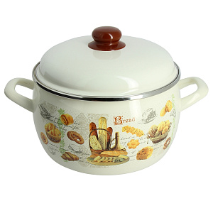 Кастрюля 5,3л Хлеб металлическая крышка 000000000001084086