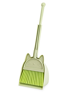 Совок с щеткой КИТТИ 38х16х13см/50х16см в ассортименте пластик_ST 000000000001228760