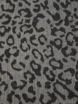 Палантин 70х180см леопард темно-серый полиэстер 000000000001229221