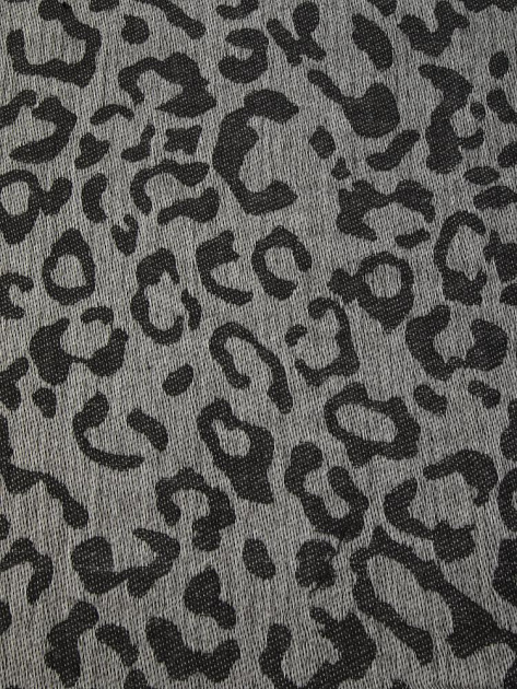 Палантин 70х180см леопард темно-серый полиэстер 000000000001229221