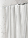 Шторка для ванной 180x200см DE'NASTIA mat stripe серый ПЕВА 000000000001226765