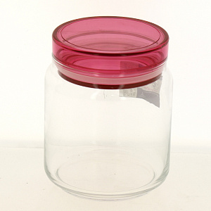 COLORLICIOUS Банка д/сыпучих 0,75л с розовой крышкой L8123 000000000001182530