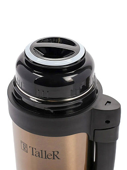 Термос 1,5л TALLER Брэдфорд коричневый нержавеющая сталь 000000000001160147