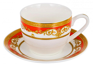Набор кофейный 12 предметов (чашка 120мл-6шт/блюдце-6шт) BALSFORD Эстелла Марианна подарочная упаковка фарфор 000000000001197881