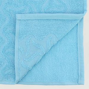 Полотенце махровое 100х150см ДМ Радуга плотность 295гр/м бирюзовое 100% хлопок 000000000001206161