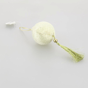 Декоративное украшение Шар с кисточкой 6см DARLENS золото 000000000001209878