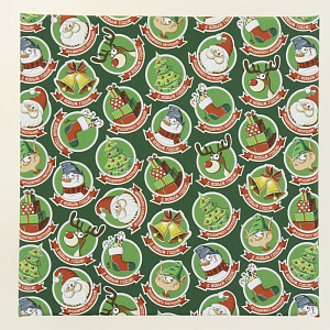 Коробка подарочная 15x15x5см РУТАУПАК Праздничный Круговорот квадратная 000000000001208370