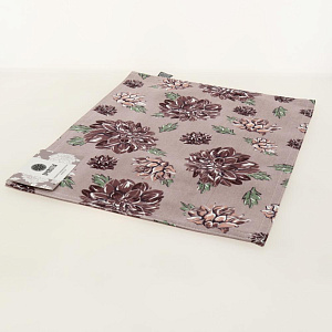 Салфетка сервировочная DeNASTIA Коллекция "Пионы" 45x35см Хлопок70%/ПЭ30%розовый/бордовый E000137 000000000001202911