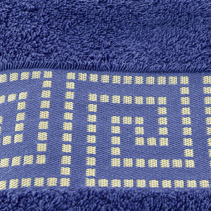 Полотенце 50х90см CLEANELLY Грэко махровое плотность 460 гр/м синий 100% хлопок ПЦ2601-4346,19-3964 000000000001198622