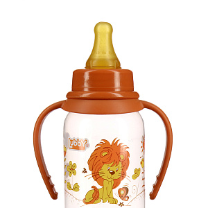 Бутылочка с соской от 0 месяцев Веселые животные Lubby, 250мл 000000000001135408