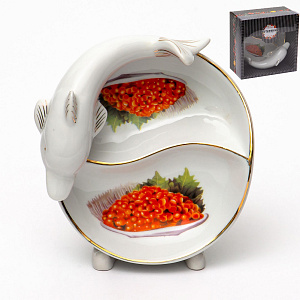 Икорница 15,5х15,5х8см GUTERWAHL Party Time Красная икра фарфор 000000000001197794