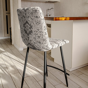 Чехол на стул 40x40x45см LUCKY серый Жаккард2 полиэстер 000000000001216961