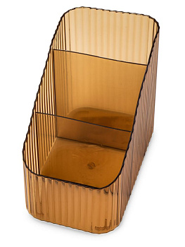 Органайзер для косметики/концелярии 15х12х8см 3 отдела BOTTLE микс пластик/PET 000000000001229822